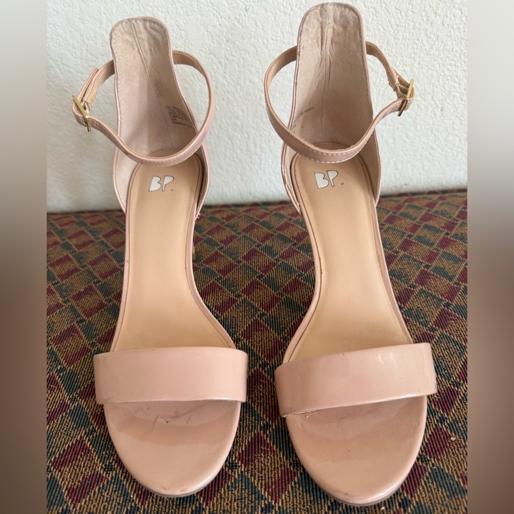 BP Women's Heeled Sandals Tan / Blush 8.5 M